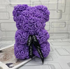 Handcrafted preserved rose teddy in premium gift box – LUX RoseBear KSA