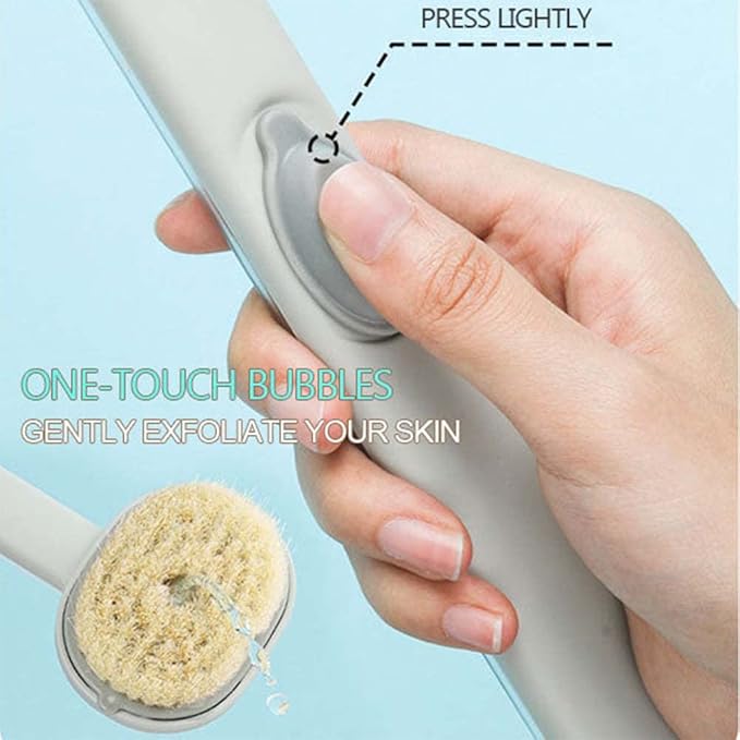 “SpaGlide liquid bath brush for deep body cleaning and massage”