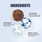 Fortitude skincare eye cream with caffeine and hyaluronic acid